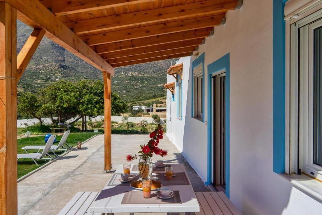 Villa George Sea View With Pool - Triopetra Exterior foto