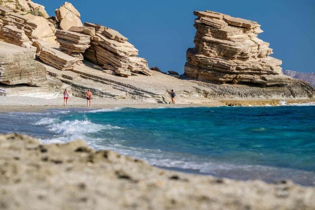 Villa George Sea View With Pool - Triopetra Exterior foto